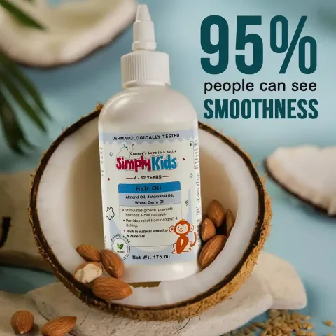 SimplyKids Hair Oil (For Kids Hair - Strengthens, Hydrates & Protects)