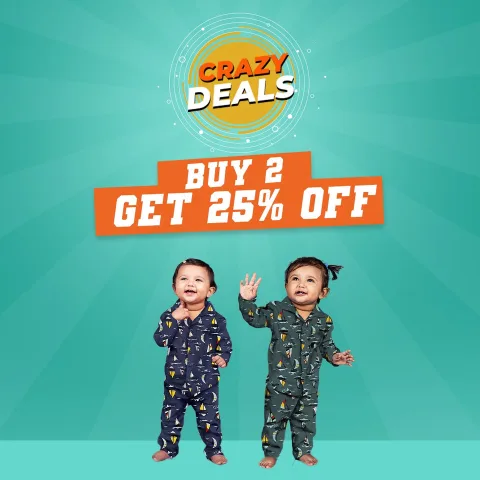 Pack of 2 Snugkins Baby Night Suits – Crazy Deal