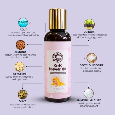 Kids shower oil