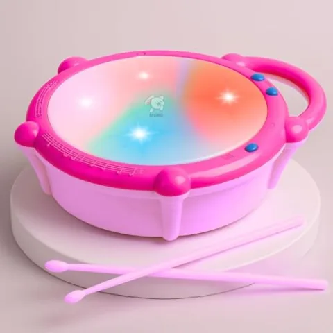 Storio Flash Drum Toy for Kids with 2 Mallets