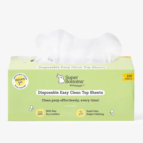 Disposable Easy Clean Top Sheets Pack