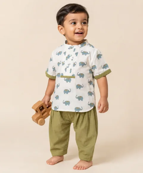 100% Organic Cotton Dhoti Kurta