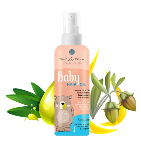 Baby Hair Oil with Jojoba & Almond Oil