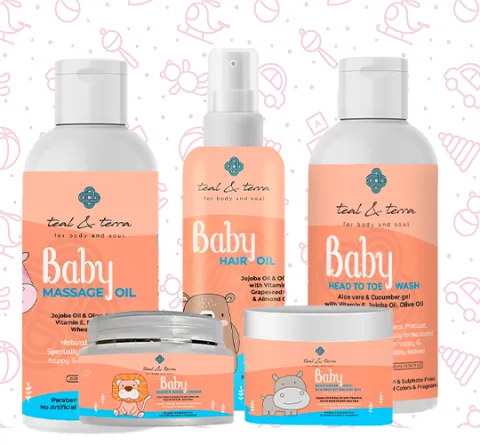 Teal and Terra Baby Care products Set