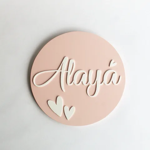 Name Sign - Heart Theme