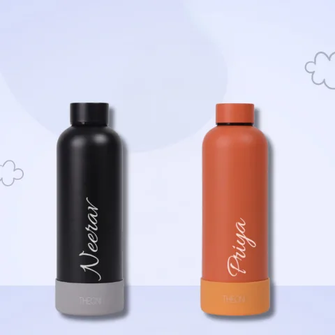 Theoni Stainless Steel Insulated Water Bottle – Set of 2 (500ml)