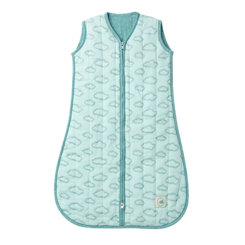 Mulmul Cotton Sleep Sack with Zip - Cloud