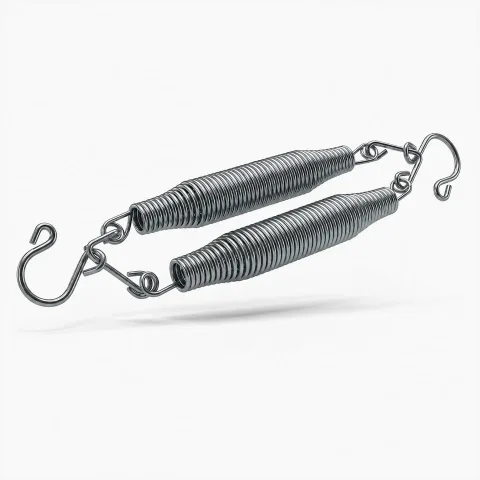 VParents Stainless Steel Baby Cradle Spring for Cradle Hanging 15KG (Silver) (Silver)