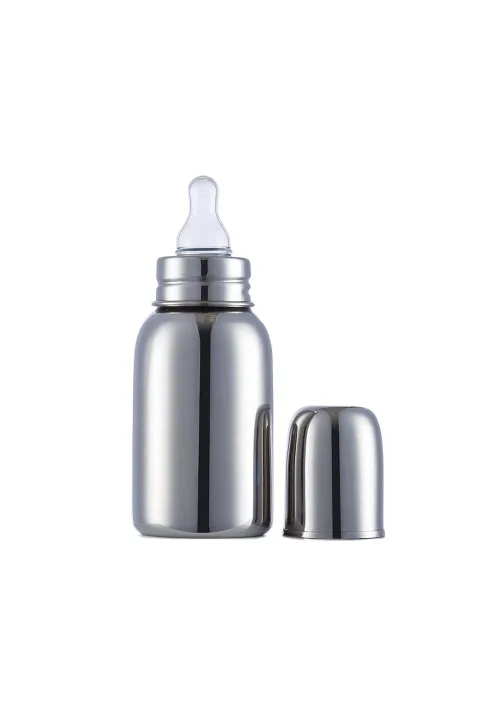 VParents Grade 304 Bullet Stainless Steel Baby Feeding Bottle