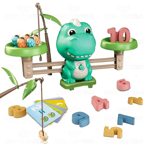 2-In-1 Dino Balancing Toy for Counting & Number Learning