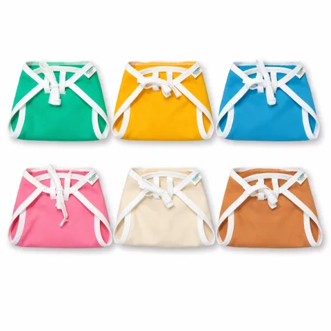 Washable Cotton Cloth Nappies for Newborn Baby 0-6 Months (Pack of 6)