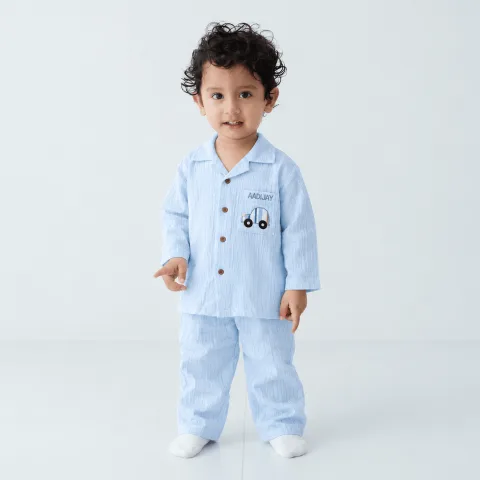 Dream Drive Muslin Night Suit (Personalised)