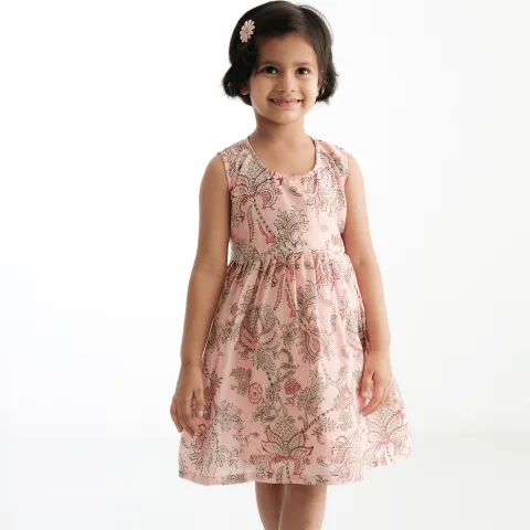 Mrinal Dress - SIlk Cotton Frock for Baby Girls & Toddlers