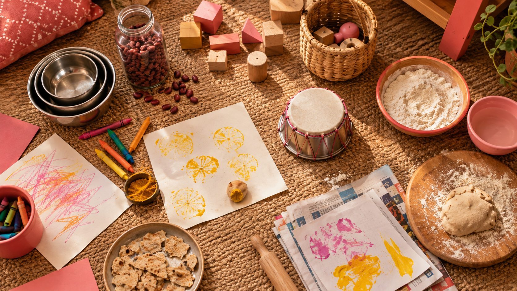 Creative Activities for 1–2 Year Olds at Home: 5 No-Mess Ideas Using What You Have