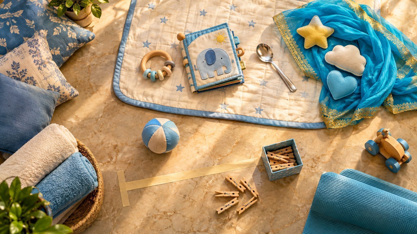 Motor Skills Activities for 8-10 Month Babies: DIY Obstacle Courses at Home