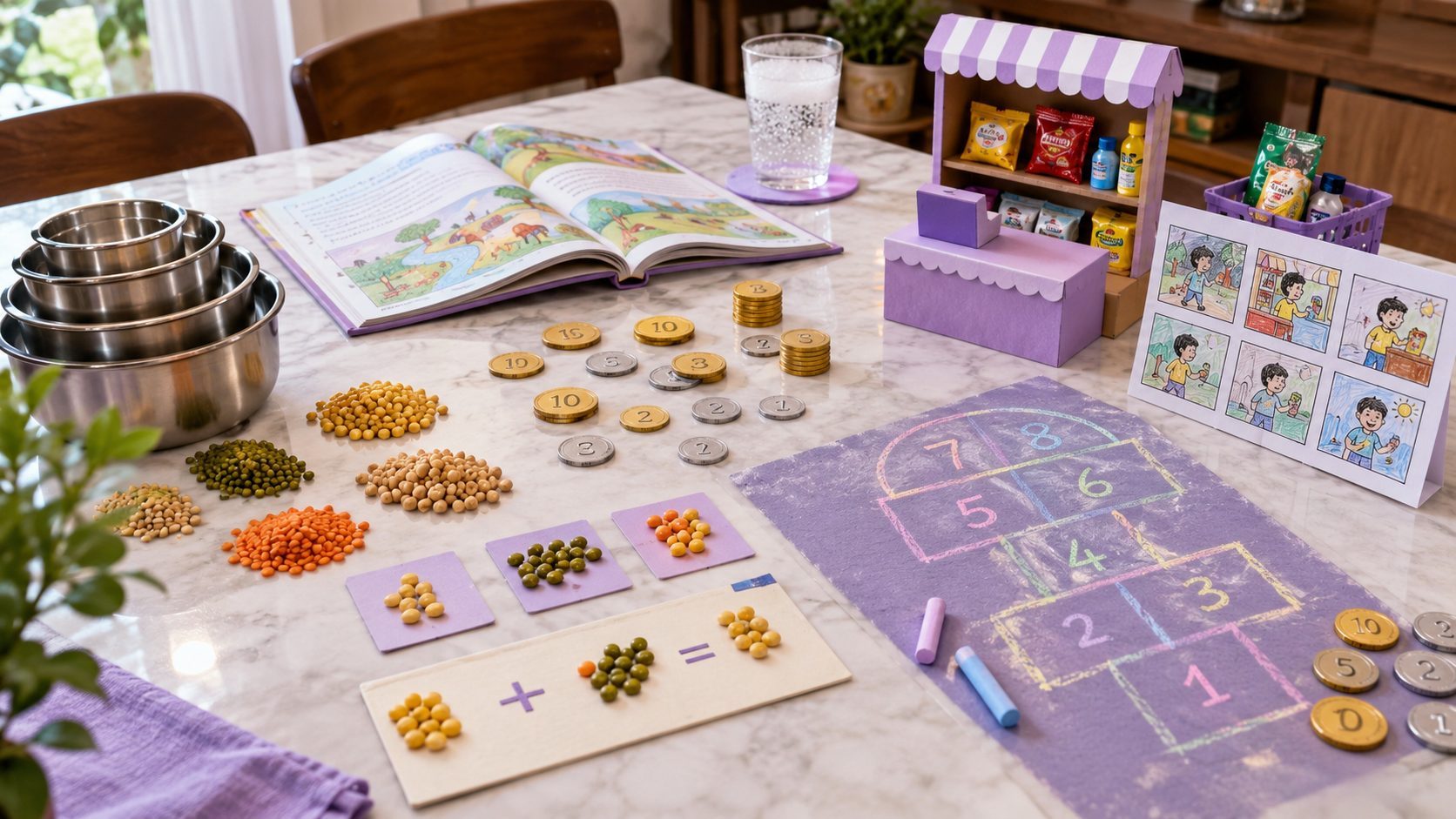 Maths Activities for 5–8 Year Olds at Home: Addition, Subtraction & Skip-Counting Without Worksheets