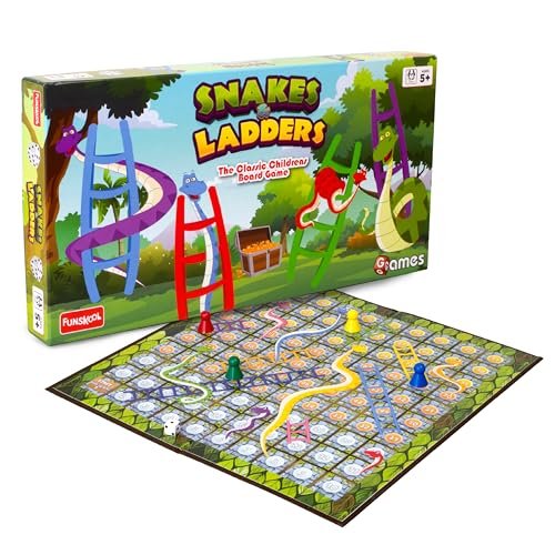 Chutes and Ladders Board Game, English Edition, by Funskool