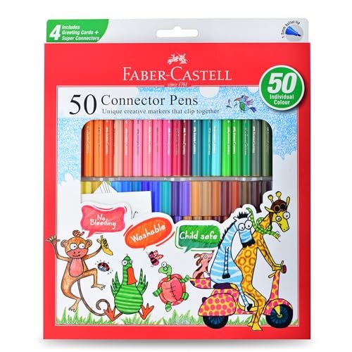 Faber-Castell Connector Pens Jumbo Pack (12 Colours)