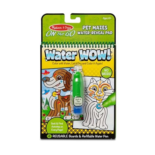 Melissa & Doug Water Wow! Reusable Water-Reveal Activity Pad