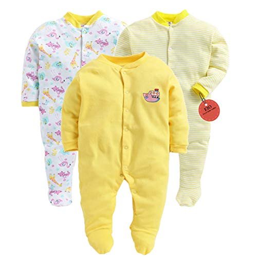 Babyhug Organic Cotton Long Sleeves Sleepsuit (3-6 Months)