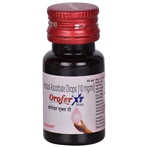 Orofer-XT Drops (Ferrous Glycine Sulphate 25mg/5ml) - 30ml