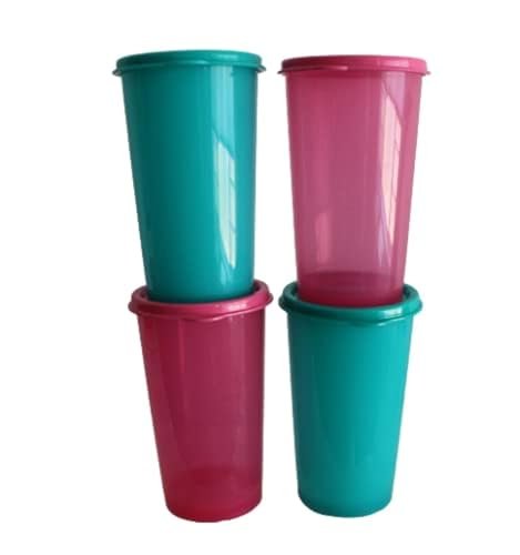 Tupperware Nesting Stacking Cups (Set of 4, Pastel)