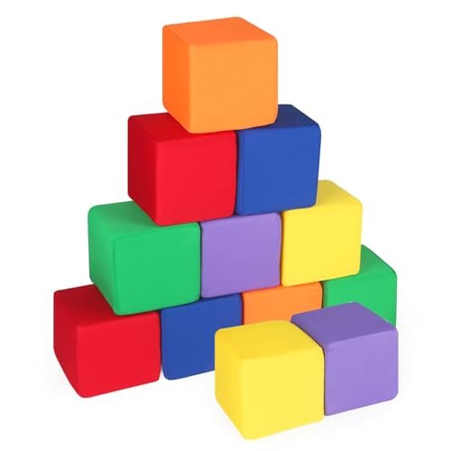 Shumee Foam Stacking Blocks/Cubes - Soft Building Blocks Set