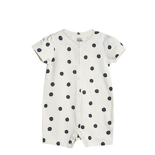 Miniklub Baby Cotton Romper (6–9 Months) – Striped Sleeveless