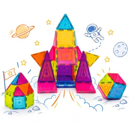 Magna-Tiles Magnetic Building Blocks (12-Piece Starter Set)
