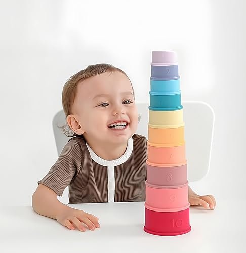 Mothercare Stacking Cups Soft Silicone Set of 6