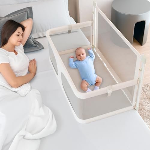 Babyhug Co-Sleeper Crib (Brown)