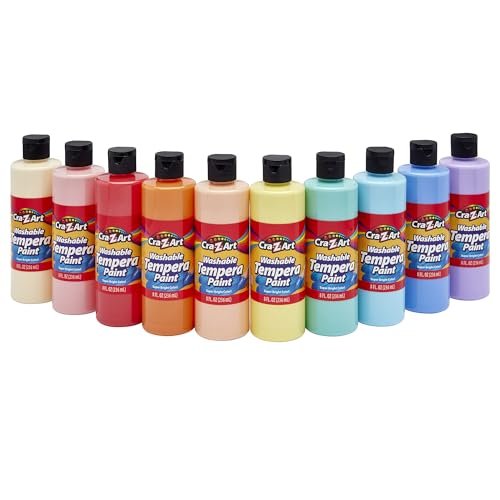 Cra-Z-Art Timeless Creations Washable Tempera Paint Set, 18 Colors