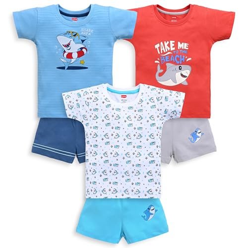 LuvLap Cotton-Polyester Dungaree Set