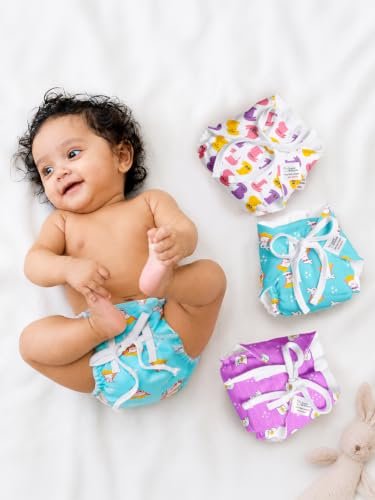 Superbottoms Langot Cotton with Waterproof Edge Pack of 4