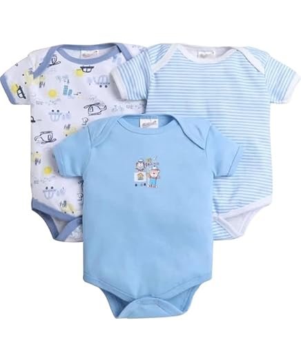 FirstCry Cute Walk by Babyhug Unisex Cotton Onesie (0-3 Months)