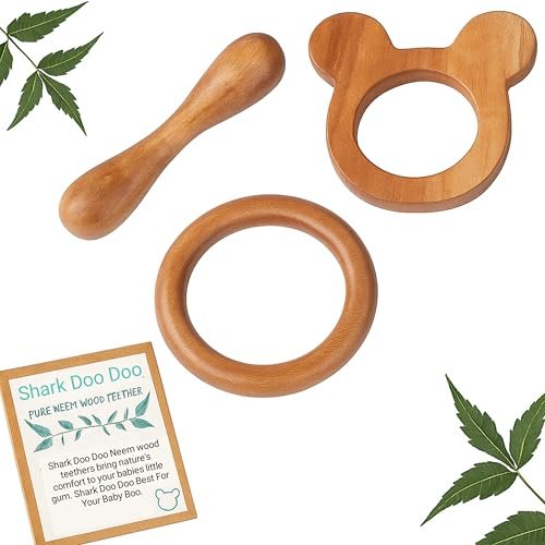 Wufiy Organic Beech Wood Teething Ring