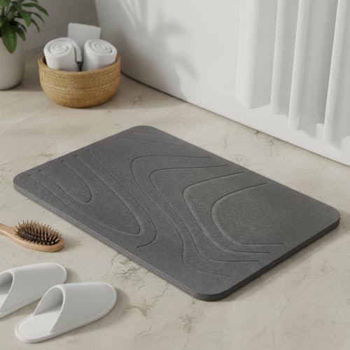 Amazon Basics Non-Slip Rubber Bath Mat Large