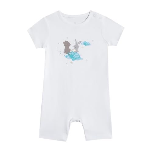 Mothercare Baby Romper Suit (3–6 Months) – Short Sleeve Cotton