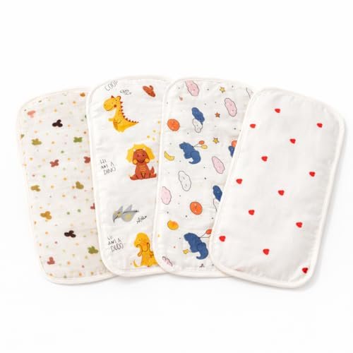 Babytown 100% Cotton Muslin Cloth – 4 Pack (60cm × 60cm)