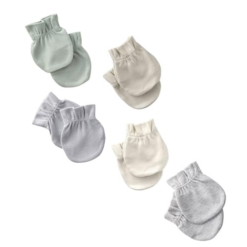 Morgan 5-Pack Organic Cotton No-Scratch Mittens