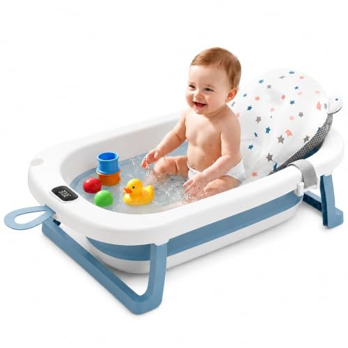 Mee Mee Foldable Baby Bath Tub with Drain Plug