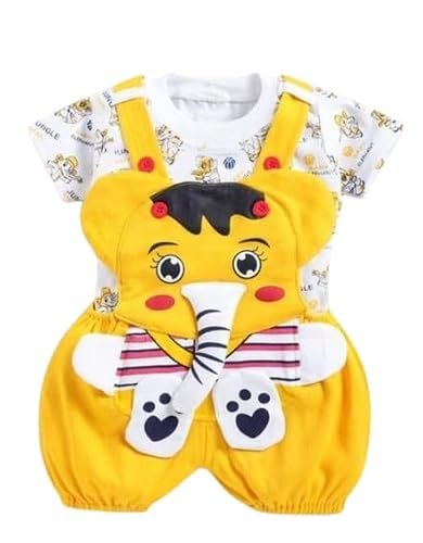 Babyhug Cotton-Polyester Blend Dungaree
