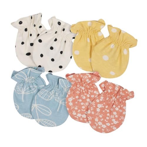 FirstCry Organic Cotton No-Scratch Baby Mittens