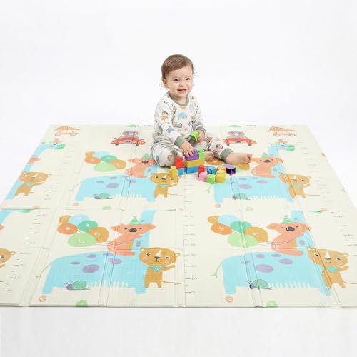 Babyhug Soft Play Gym Mat with High Density Foam - 6mm Thick
