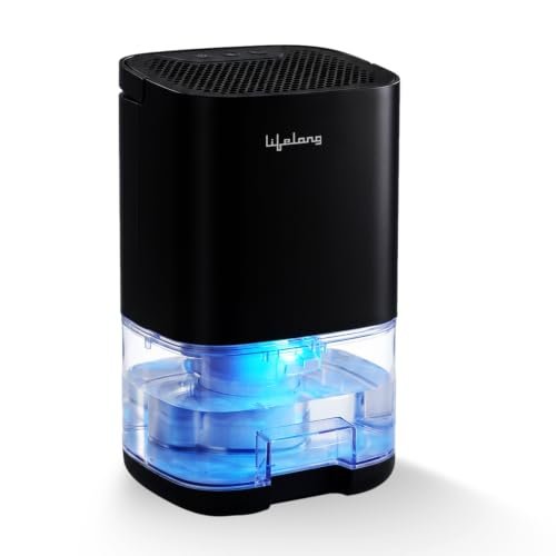 AmazonBasics 1000ml Compact Dehumidifier for Small Rooms