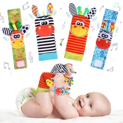 Nuby Wrist Rattle Pair (Soft Fabric)