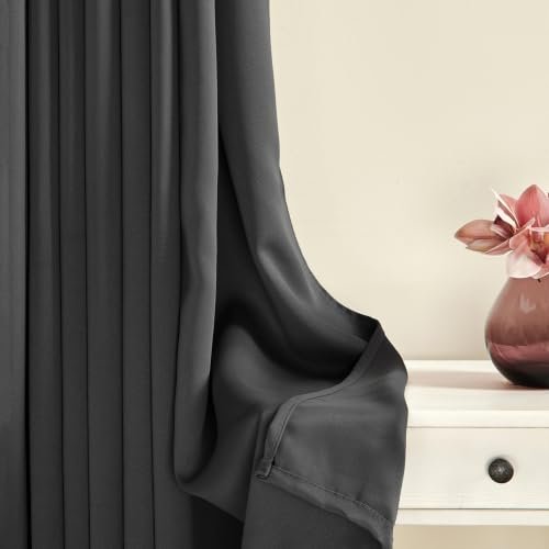 Solimo Blackout Curtains with Soundproofing Lining (2-Meter Set)
