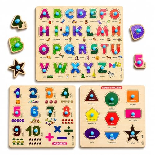 Skola Wooden Number Puzzle 1-5