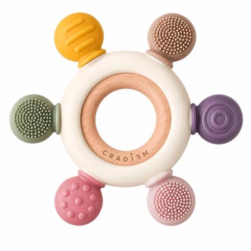 Mastela Silicone Teether with Rattle
