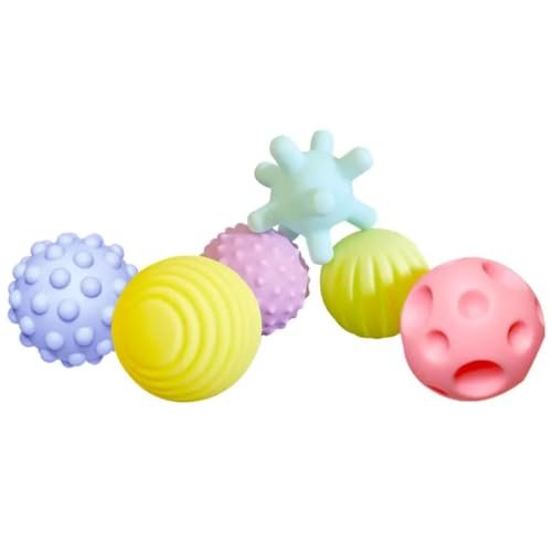 Soft Rubber Ball for Infants and Toddlers (Assorted Colors, 7 cm)